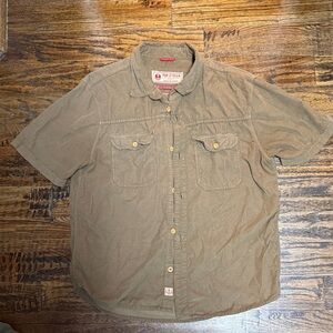 Iron & Resin Tan Casual Button Down Shirt